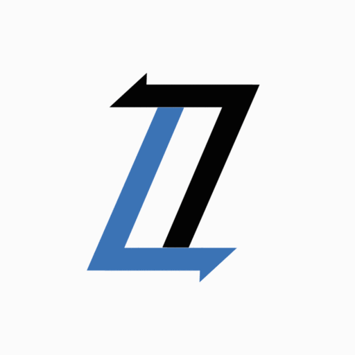 Logo convoi77 : deux flèches en forme de Z entrelacées, une noire pointant à gauche, une bleue pointant à droite.
